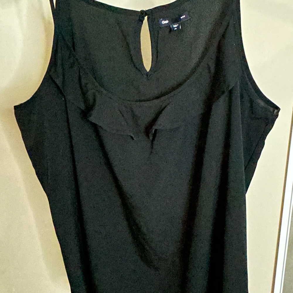 GAP Black Spaghetti Strap Blouse